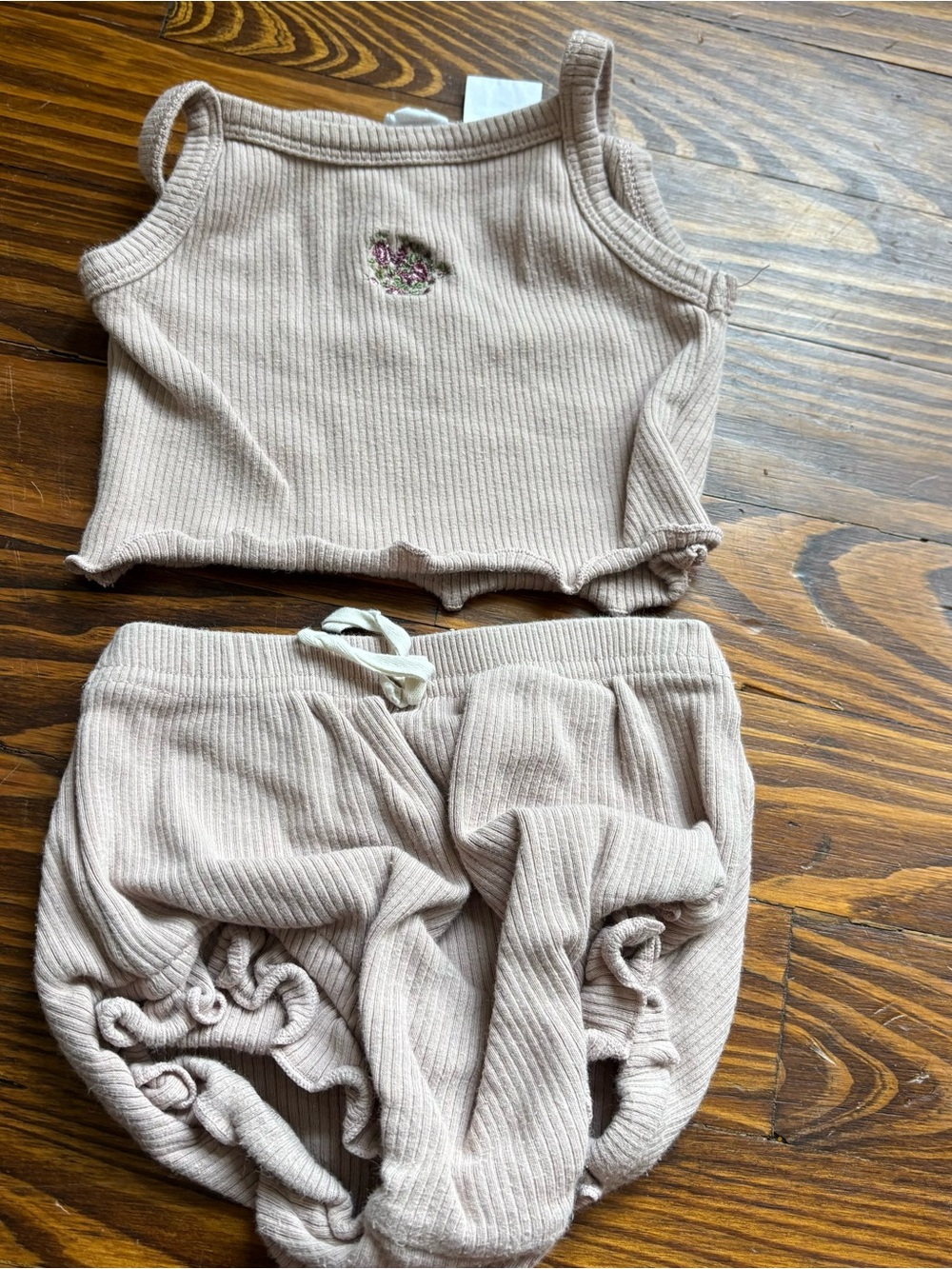 Jamie Kay Ribbed Tank & Bloomers Set — purple floral